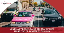 Ventajas y desventajas del transporte terrestre de pasajeros en CDMX 